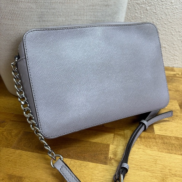 Michael Kors Pale Blue Saffiano Leather Crossbody and Matching Wallet Set - Picture 9 of 16